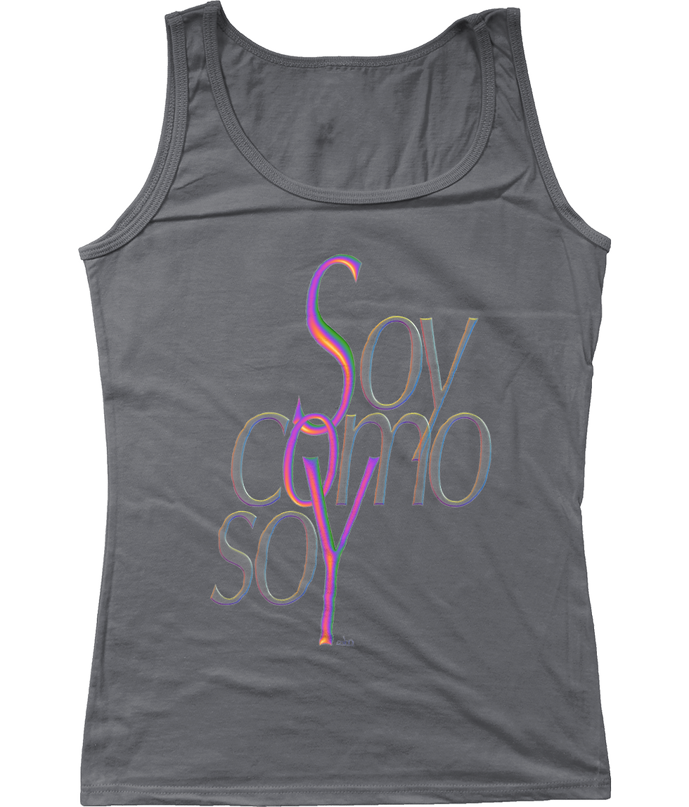 SoftStyle Tank Top - Gildan soy como soy miko rainbow