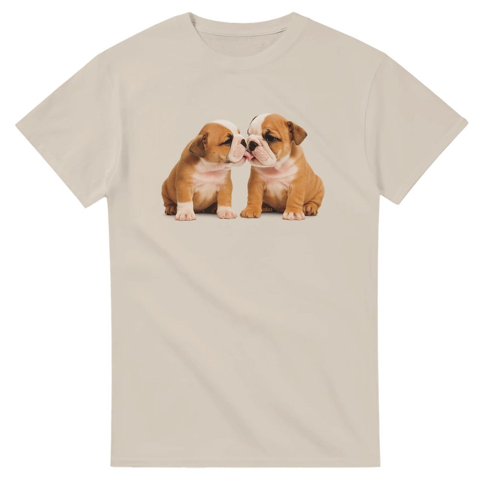 Miniaturbild: Bulldog Puppies Miko Unisex T-shirt