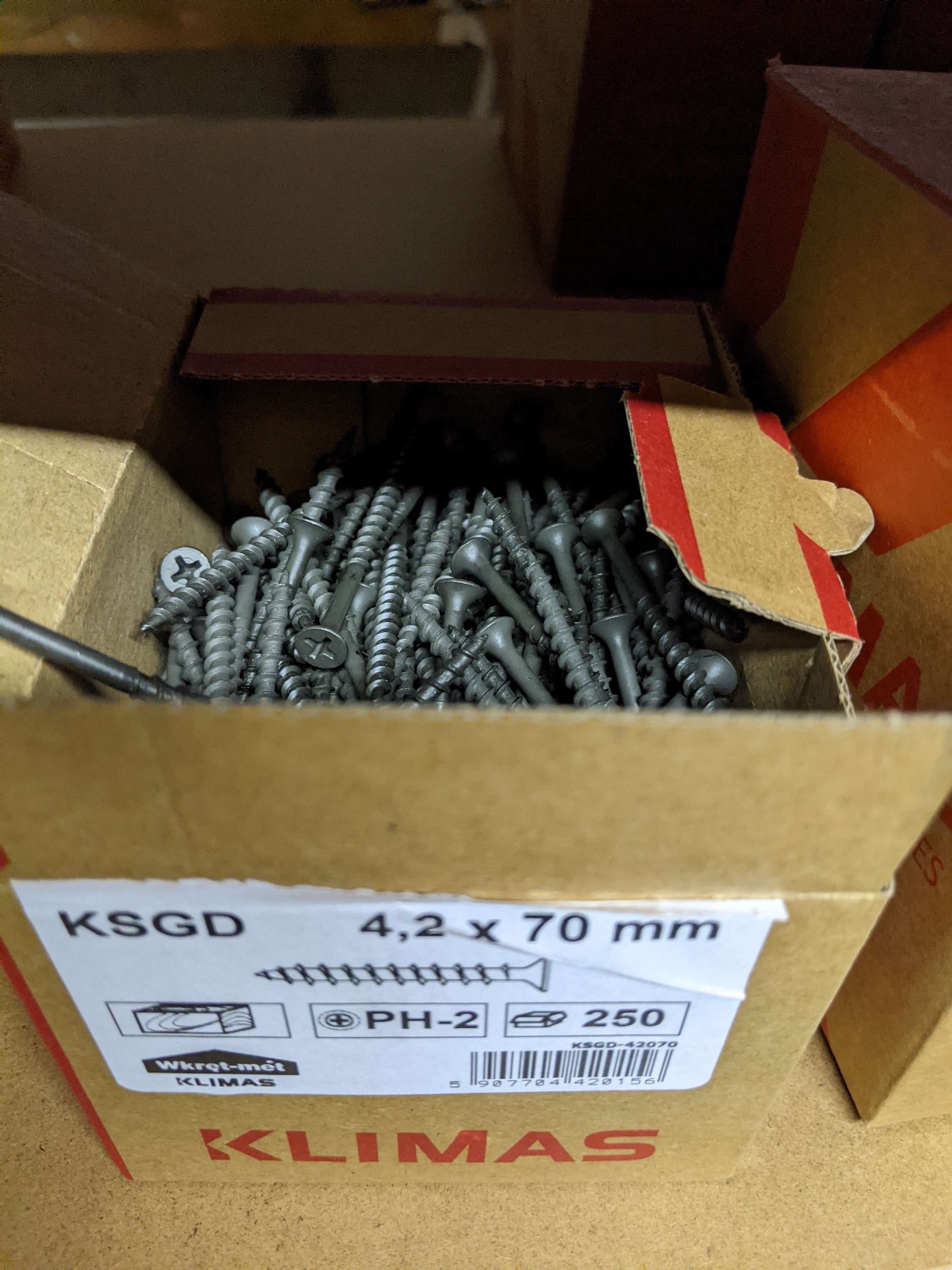 Drywall Screw clarse thread 4.2x70 250pcs
