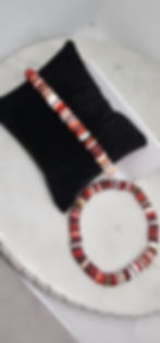 Thumbnail: Chocolatey Red Confetti Bracelet