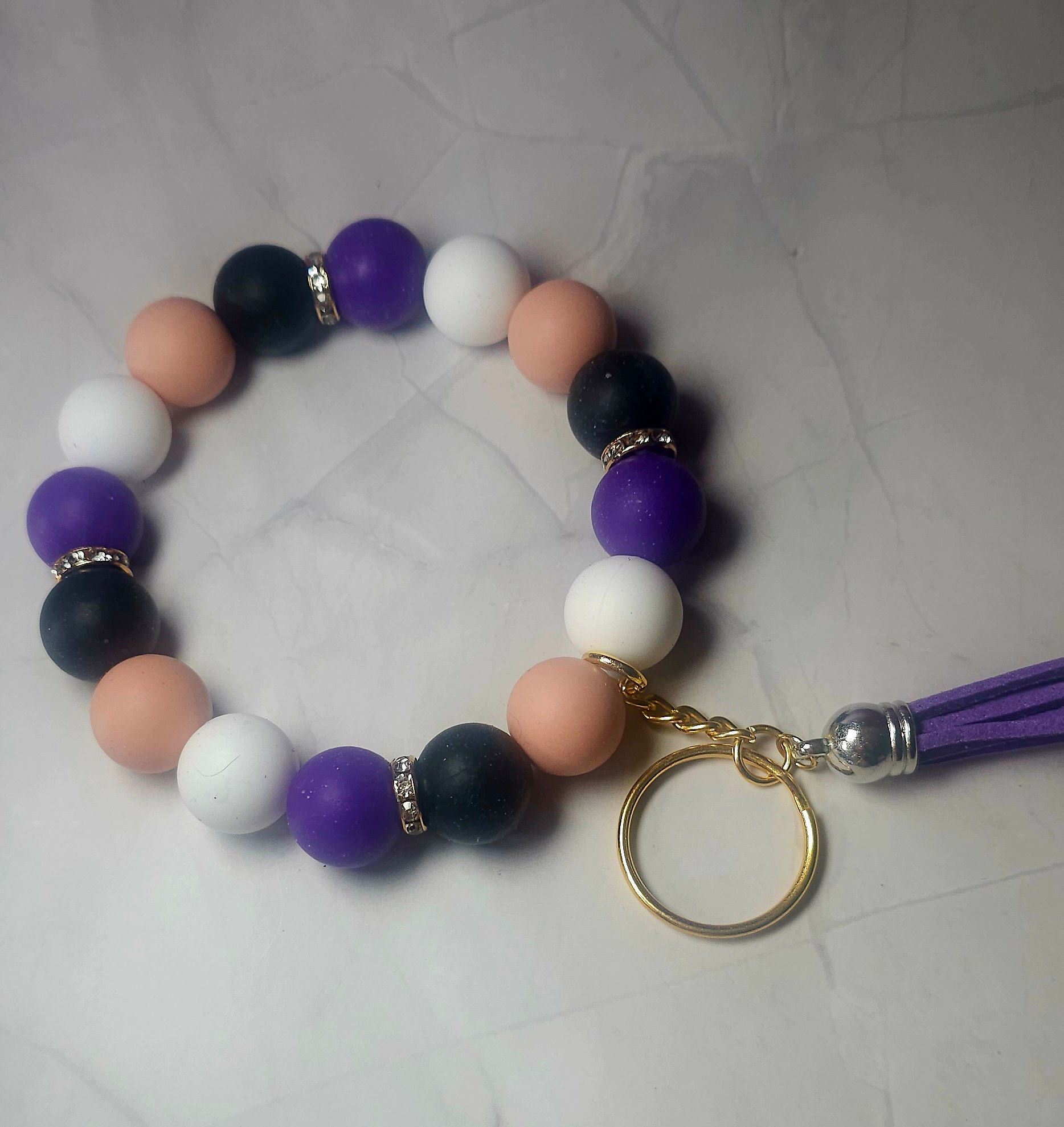 Pastel Pink/Purple Wristlet