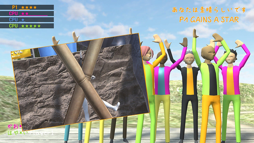 snuguru maestro is obstructed by a post in nippon marathon