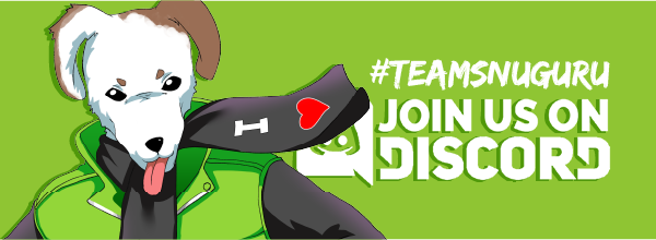 contestant has a dog face  on a green background. text says #teamsnuguru and join our discord