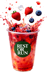 Outdoor festival event with Rest Or Run food truck catering