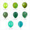 Miniature : Vert - Lot 20 ballons Latex 30cm