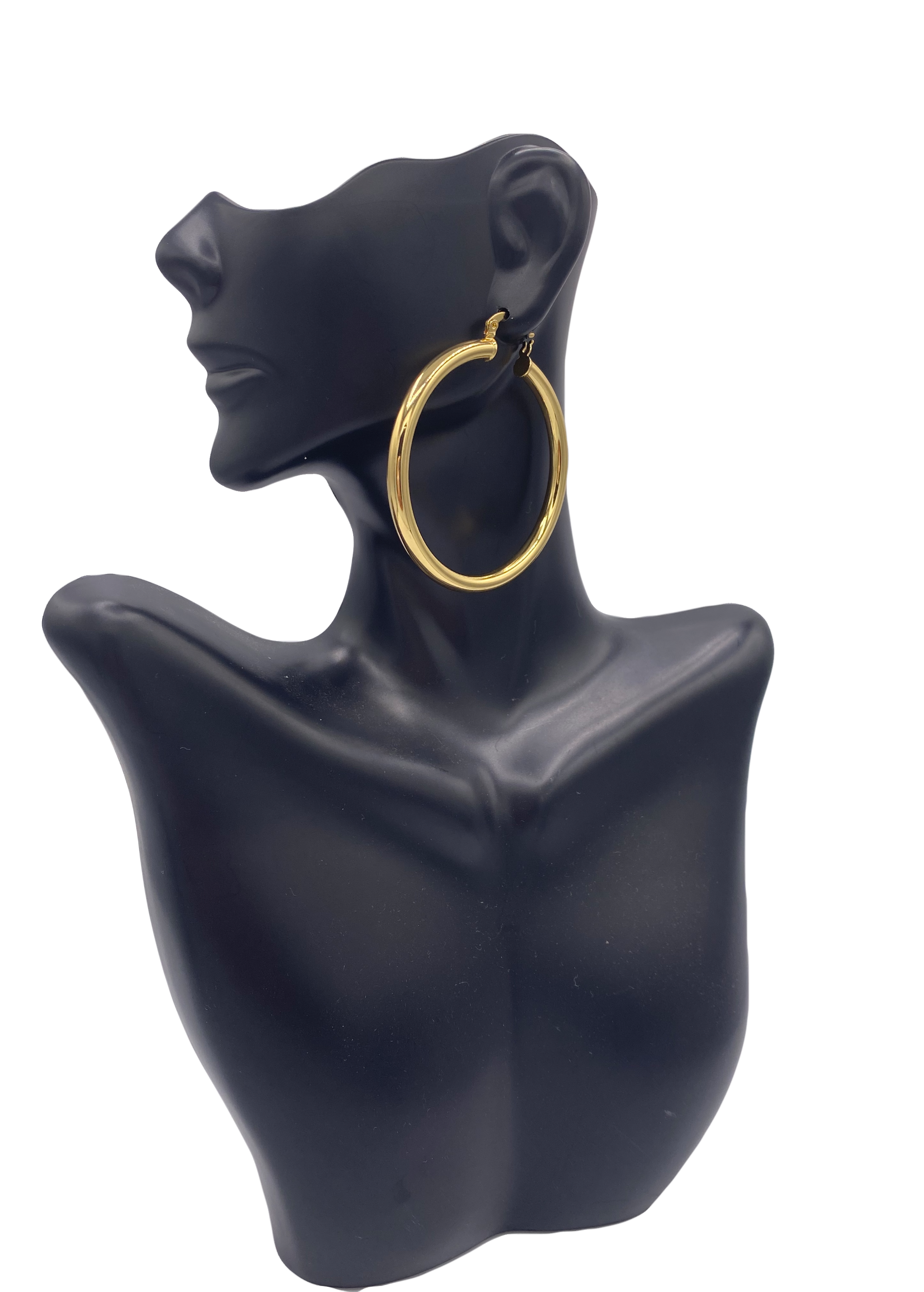 50mm Thick Gold Hoops