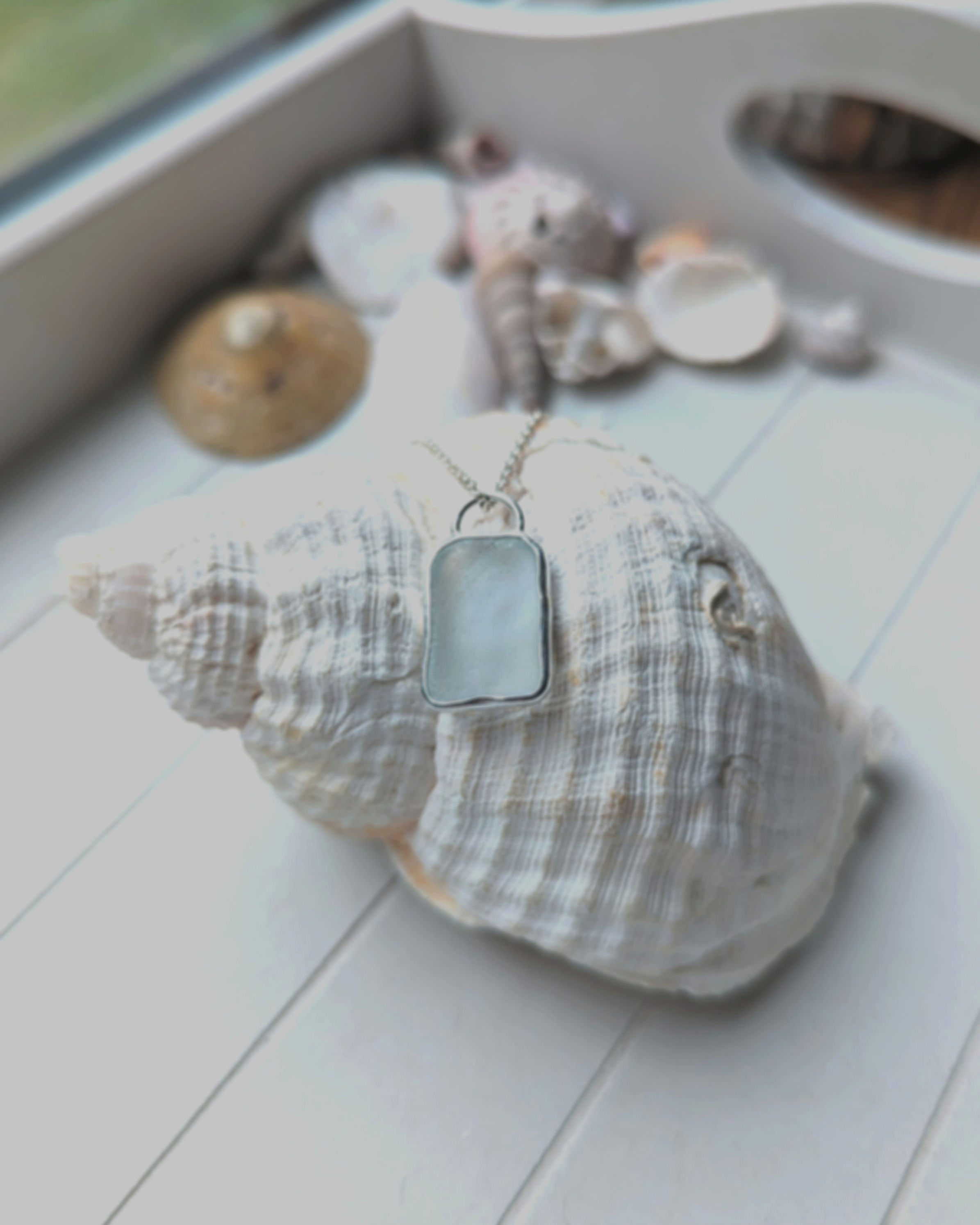 Sea Glass // Sterling Silver Necklace