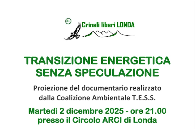 Proiezione del documentario realizzato da TESS - Transizione Energetica Senza Speculazione