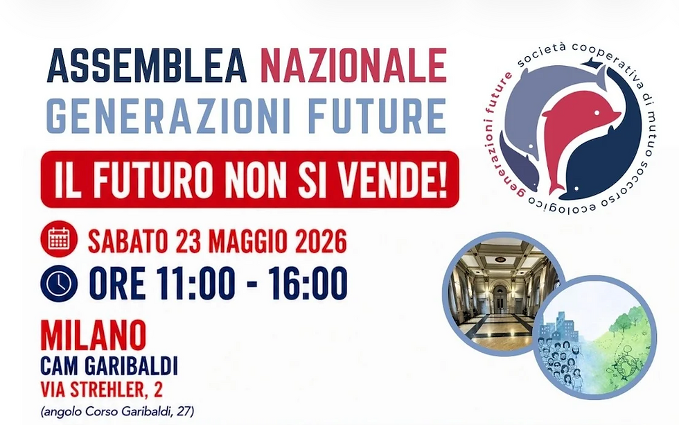 Maria Giovanna Bosco partecipa per TESS all'ASSEMBLEA NAZIONALE GENERAZIONI FUTURE
