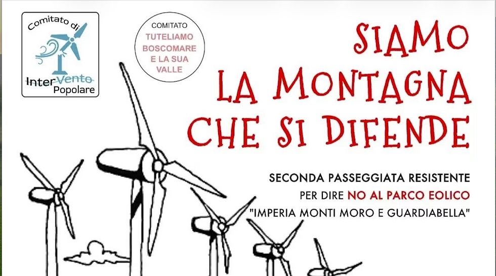 SIAMO LA MONTAGNA CHE SI DIFENDE seconda passeggiata resistente per dire NO al parco eolico