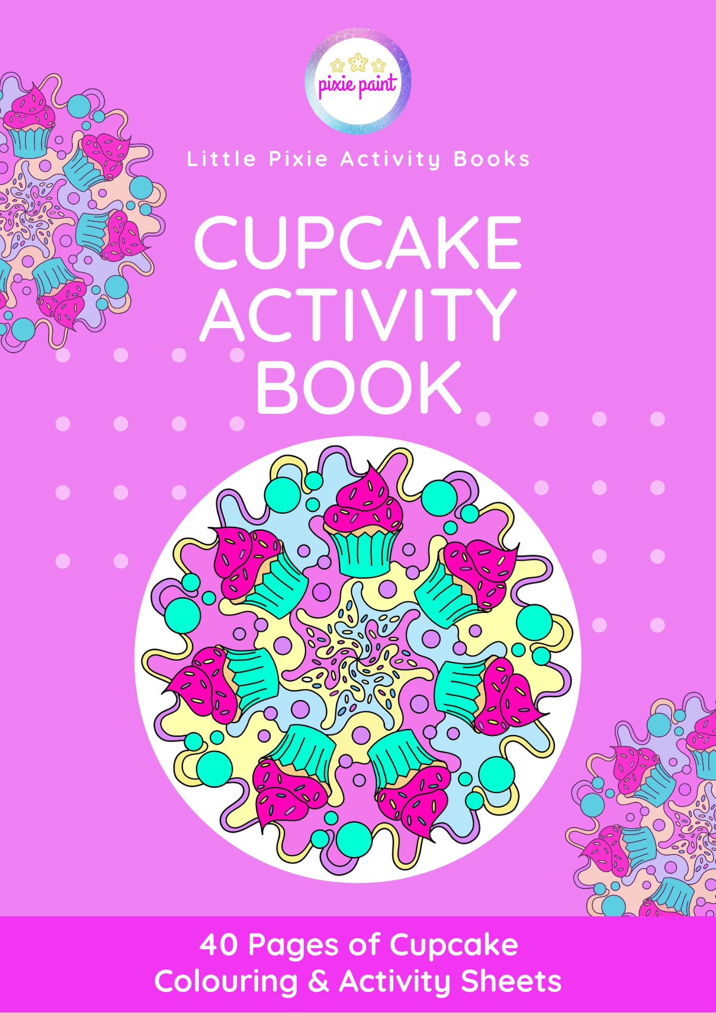 40 Page Cupcake Activity Book