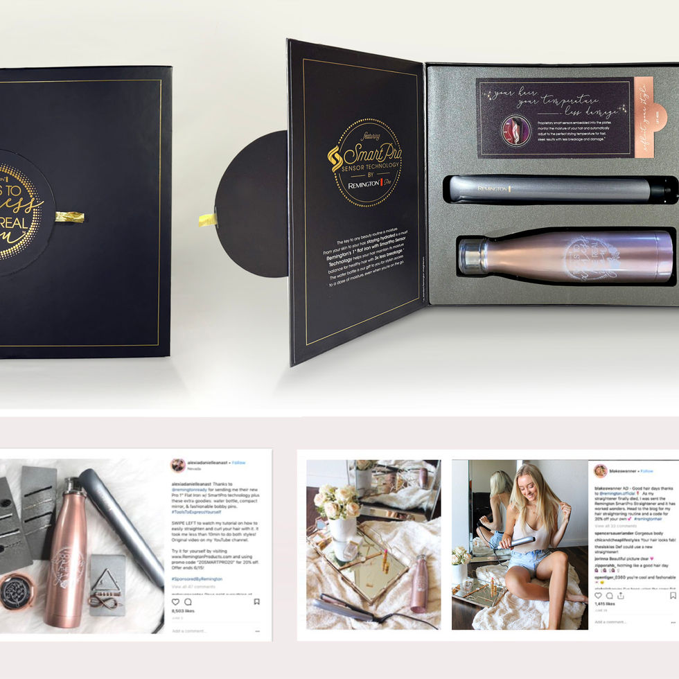 Remington® SmartPro influencer kits to gain product awareness for a product launch