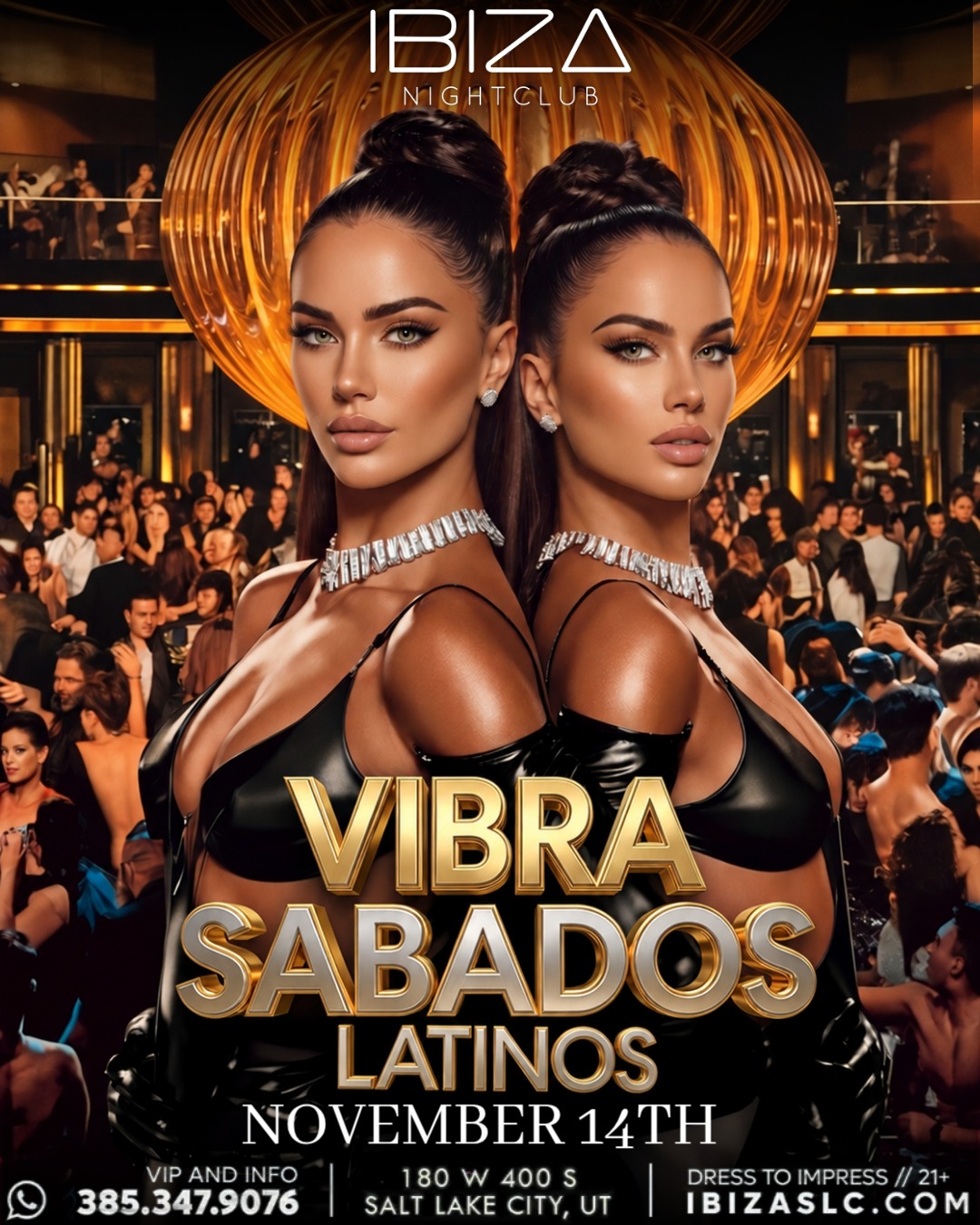 Vibra Sabados Latinos November 14 flyer