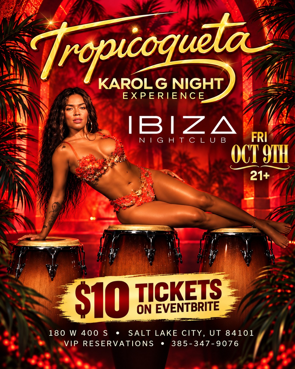Tropicoqueta - Karol G Night Experience at Ibiza Night Club
