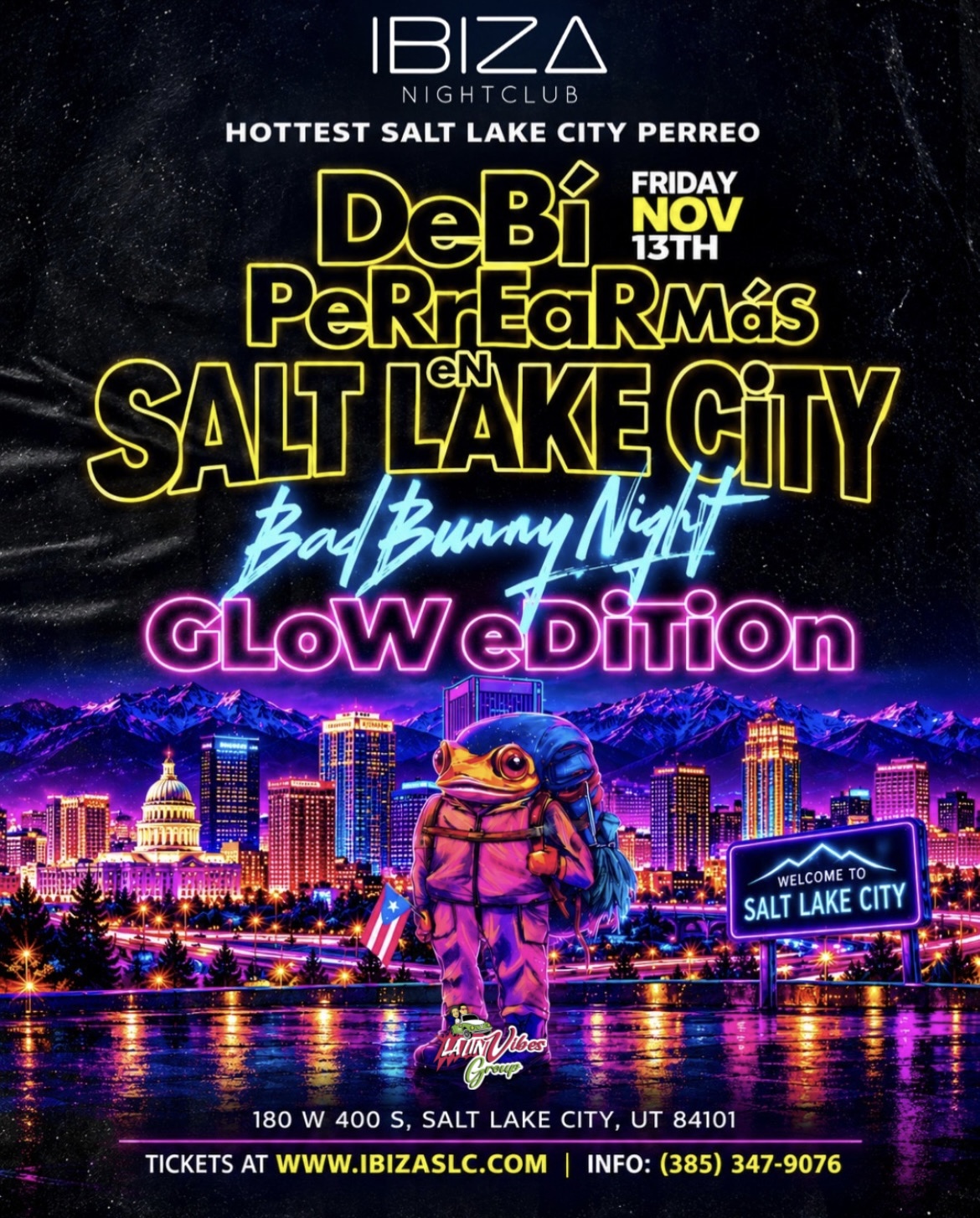 Debí Perrear Más Bad Bunny Night at Ibiza SLC