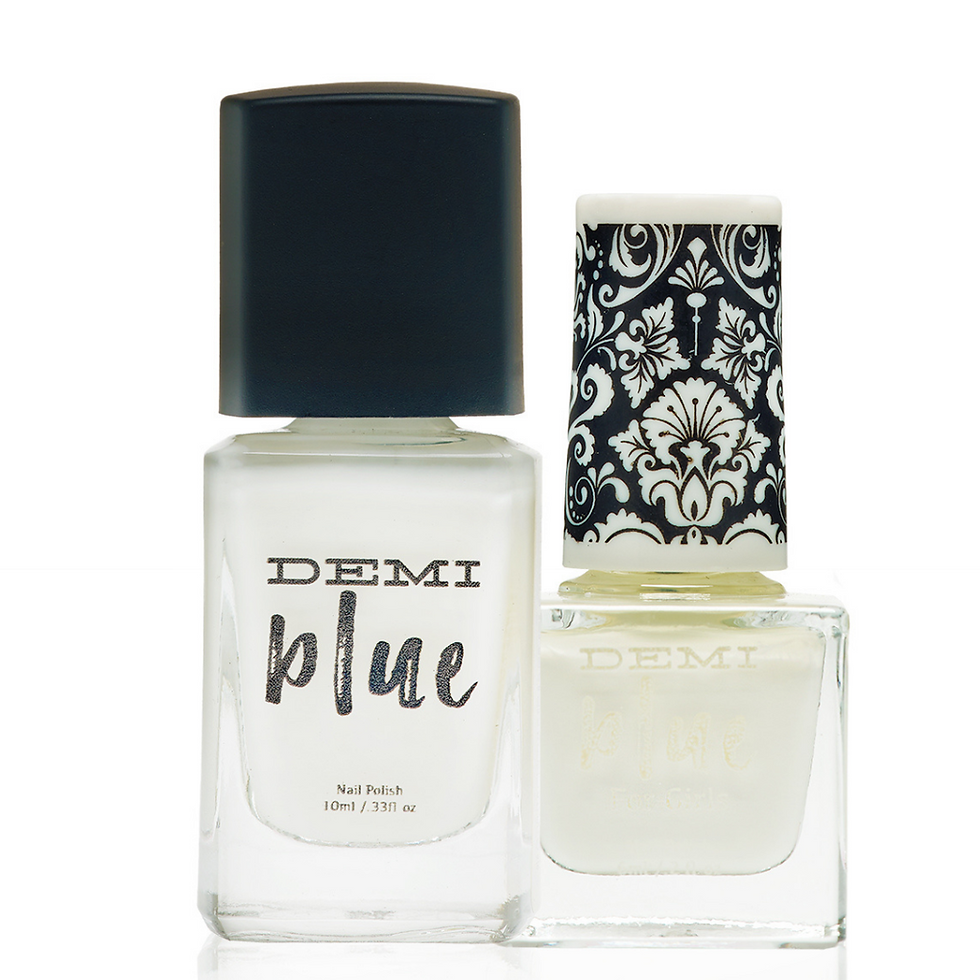 Thumbnail: White-Clean and vegan nail polish duo set for family fun