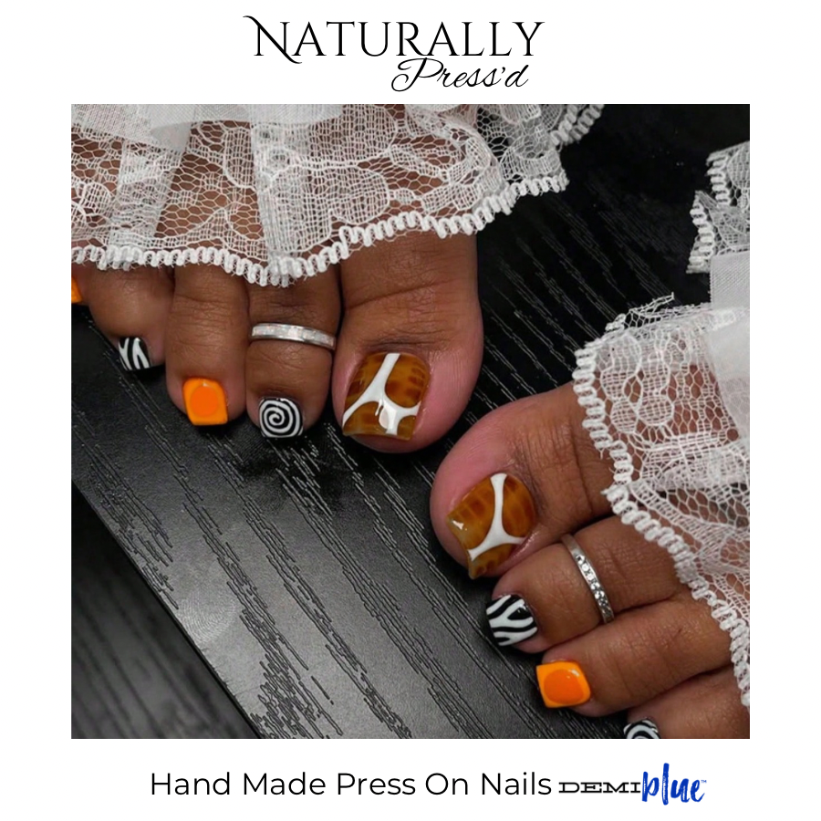Thumbnail: Mocha-Press On Toenails by DEMIblue