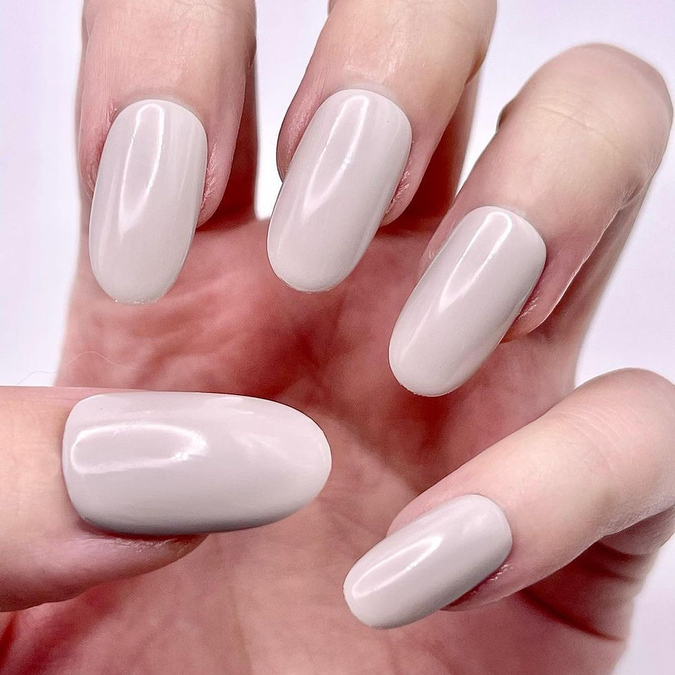 Thumbnail: Swatch of Be Kind sandy beige nail polish