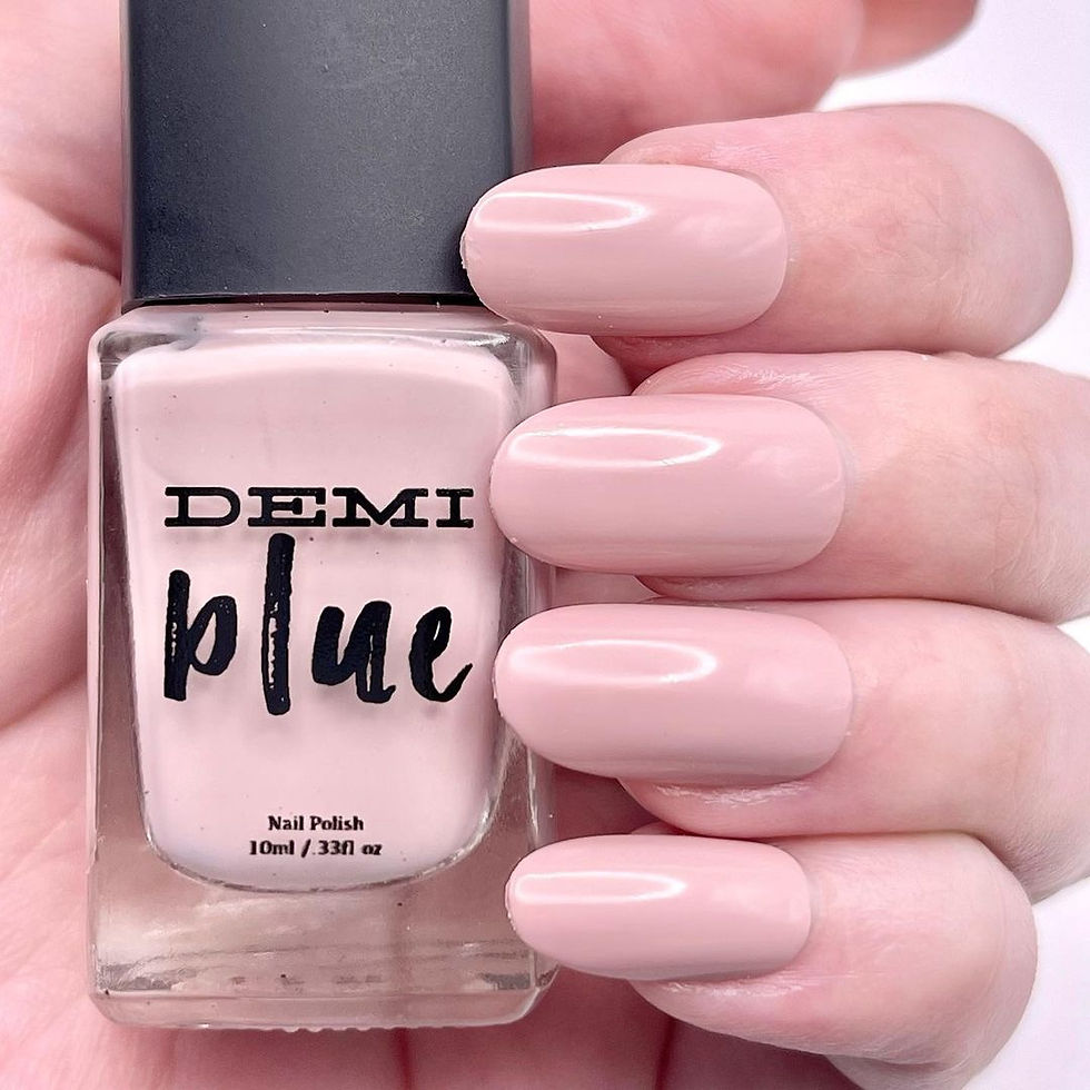 Thumbnail: Peaceful Mind soft pink vegan nail polish by DEMIblue