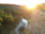 Coucher de soleil sur les gorges