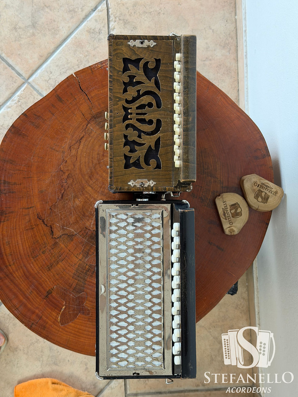 Miniatura: Gaita Alemã pequena (estilo Hohner Liliput) com revitalização completa