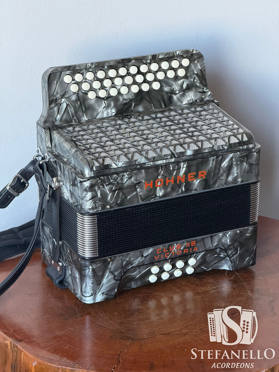 Miniatura: Hohner Club IIB com revitalização completa e fole novo