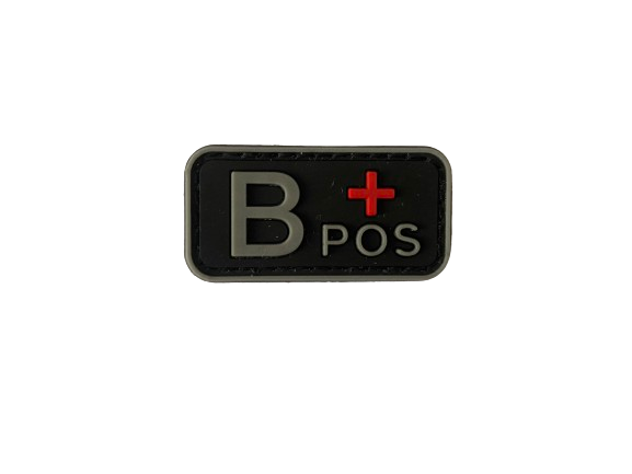 Miniaturbild: Blutgruppen NEG I POS 3D PVC Patch – Polizei, Feuerwehr,  Klett-Abzeichen