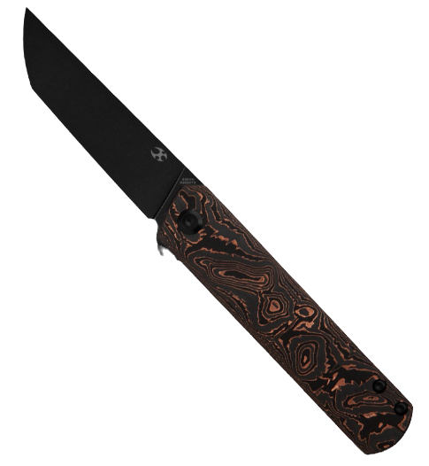 Kansept Knives Rolf Helbig Foosa Slip Joint Knife Copper CF