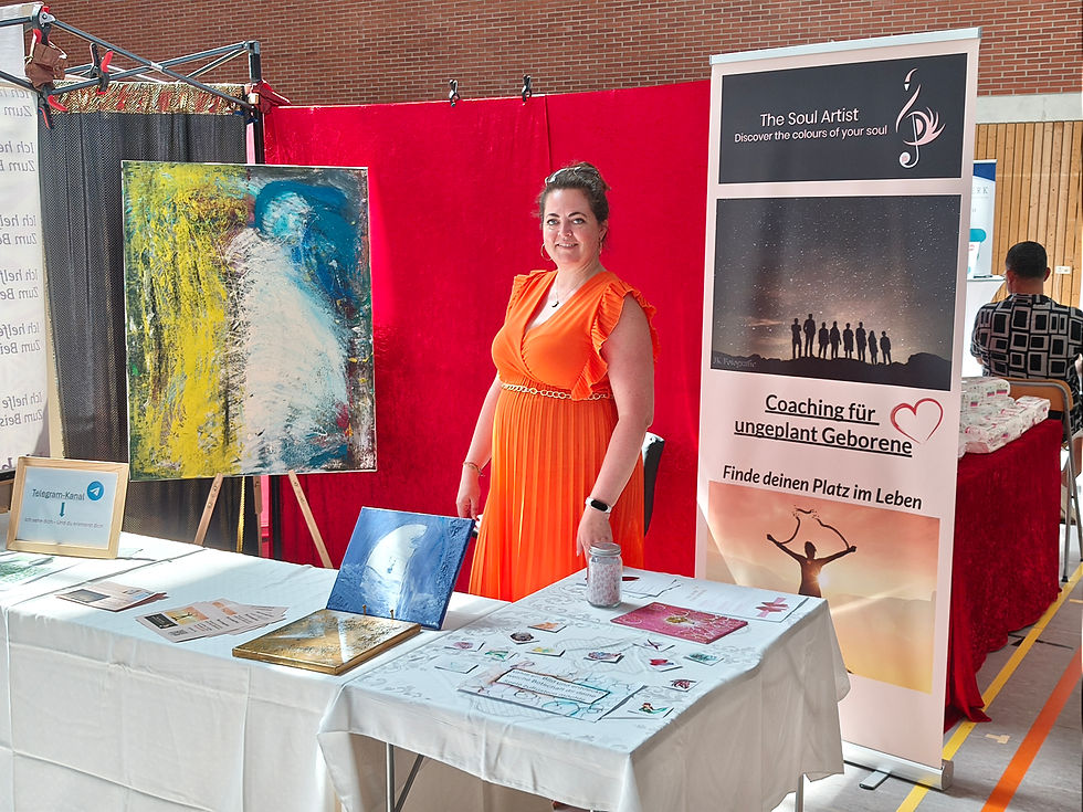 Messeausstellung mit Seelenbildern