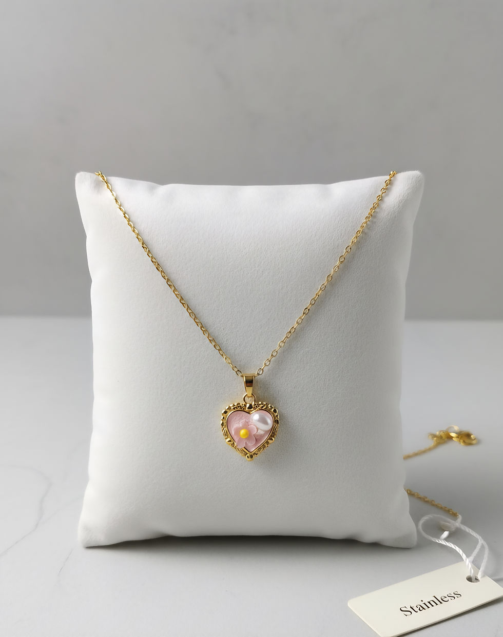 Pink Blossom Heart Pearl