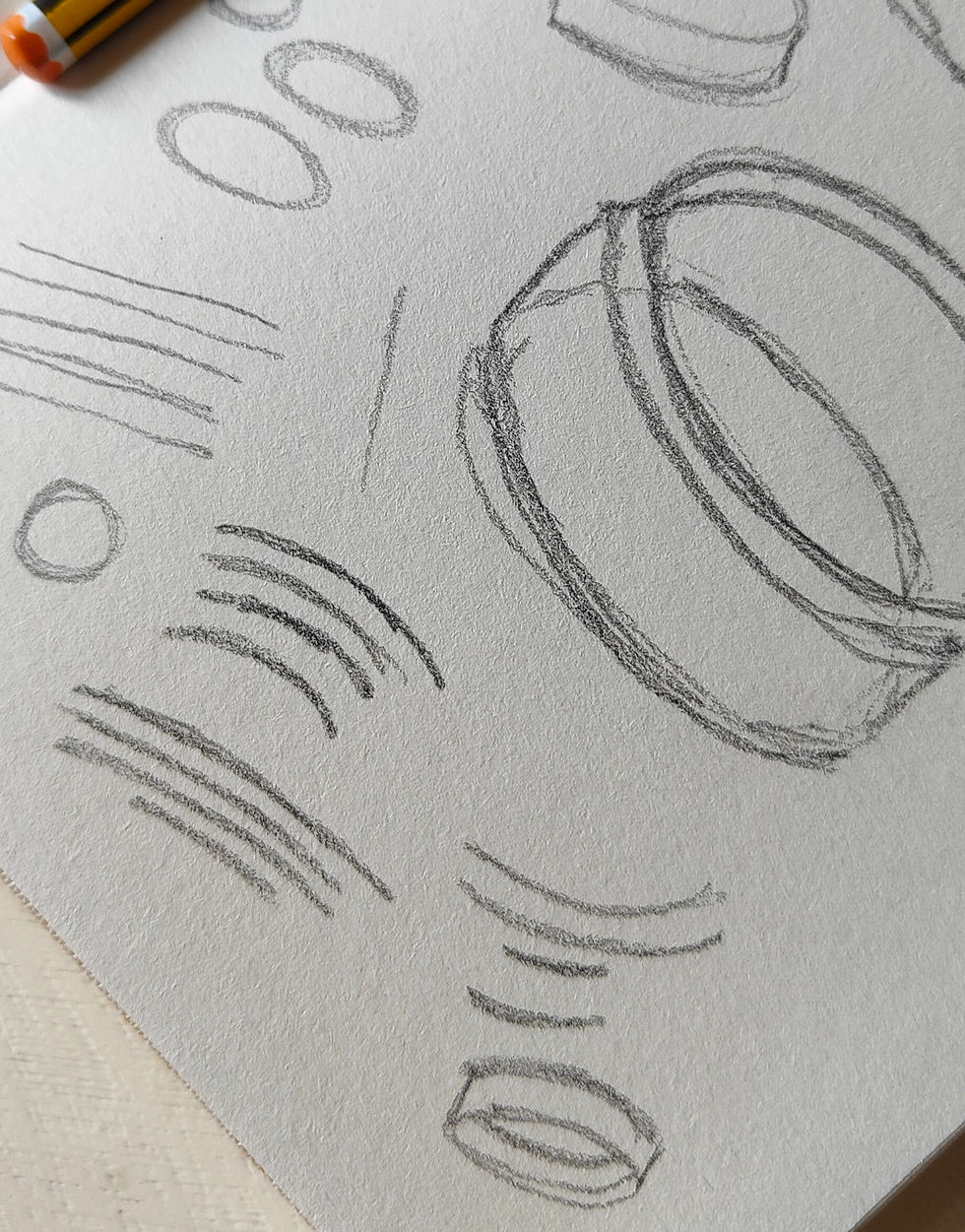 ‘learning to draw through practice and repetition