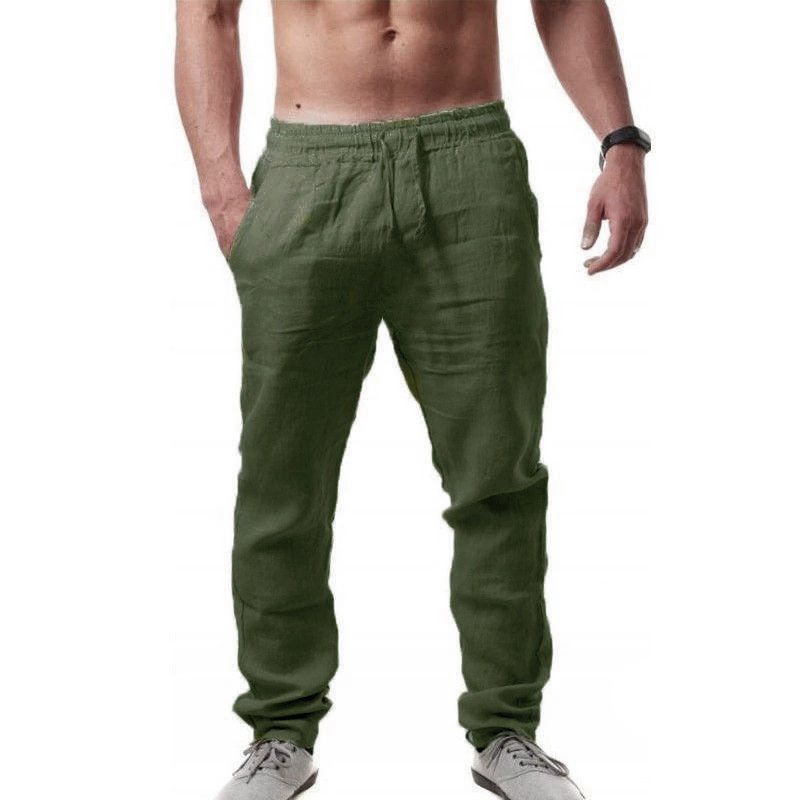 Thumbnail: Oversized Cotton Linen Pants