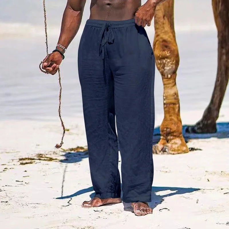 Thumbnail: Oversized Cotton Linen Pants