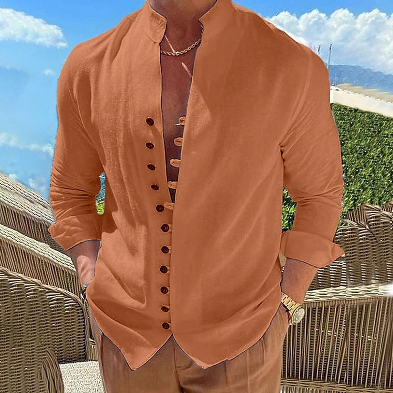 Thumbnail: Men's Casual Long Sleeve Shirt