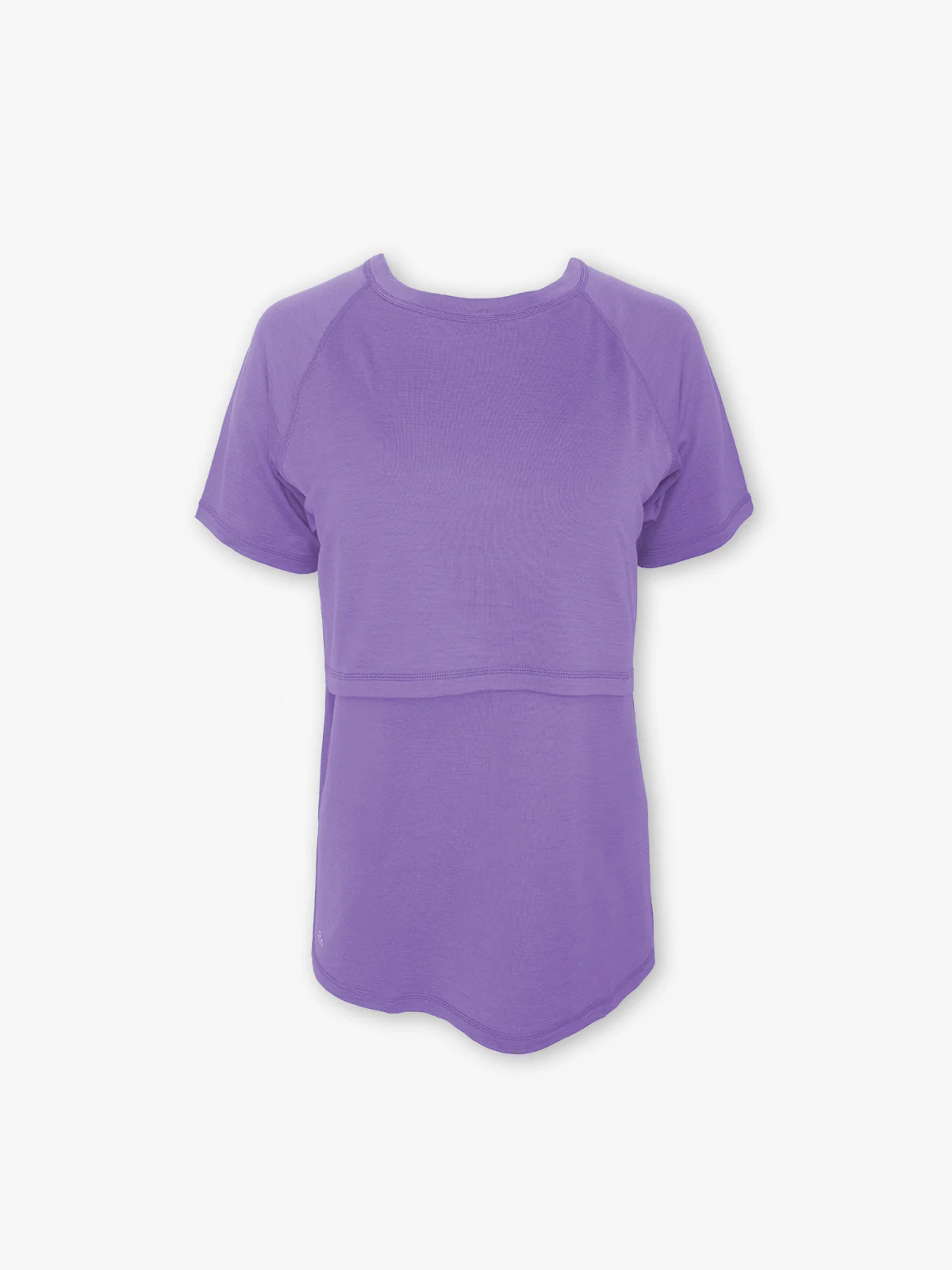 short sleeve merino wool nursing top