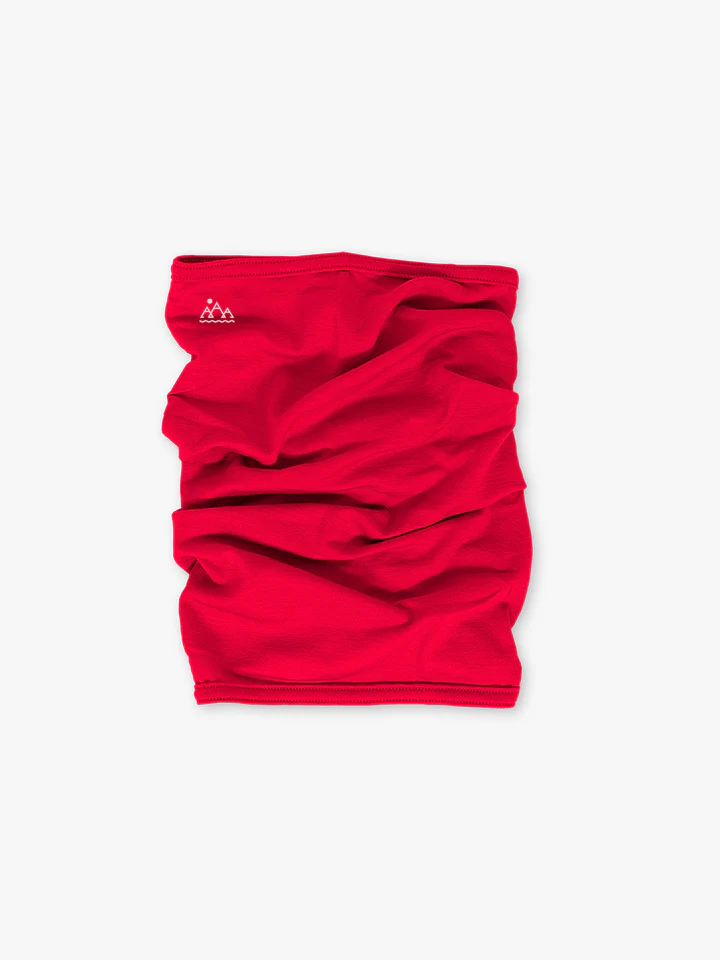 neck gaiter in red