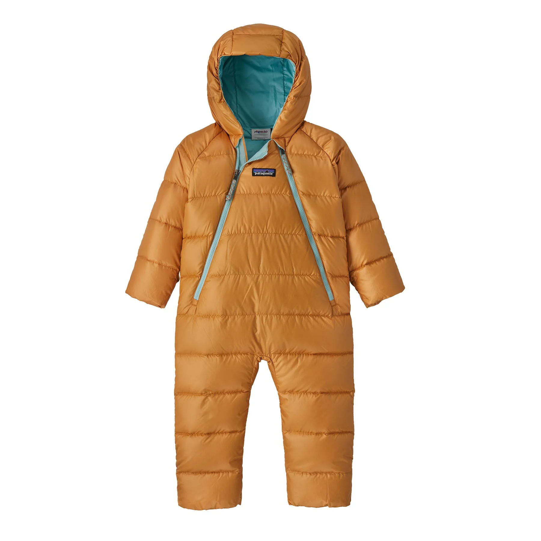 orange snowsuit puffy