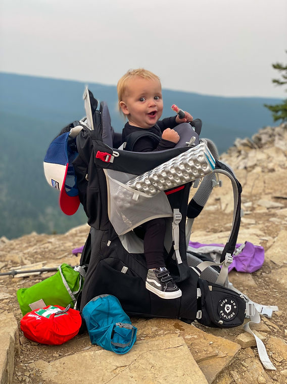 When to Transfer Baby to a Hard-Frame Hiking Carrier: After the Six Month  Milestone for Hiking Babies when Switching to the Hard-Frame Carrier from  the Soft-Shell Carrier