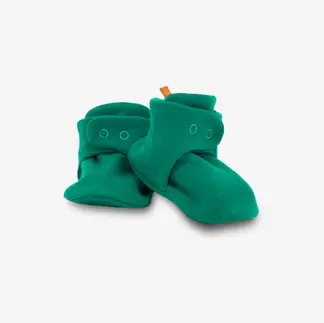 booties for baby merino wool green