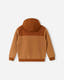 A burn orange fur fleece jacket for toddlers