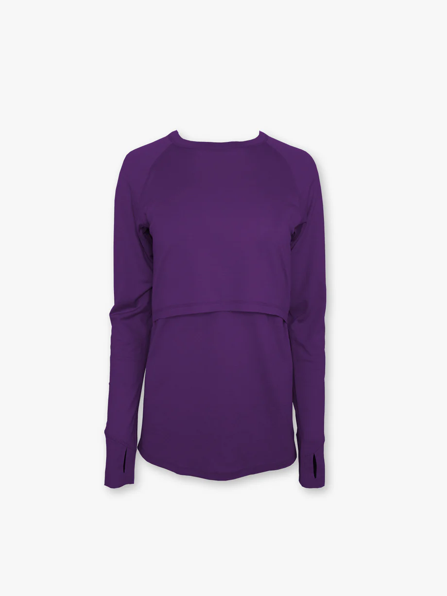 longsleeve nursing top for adventure moms