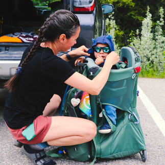hiking baby going for a hike