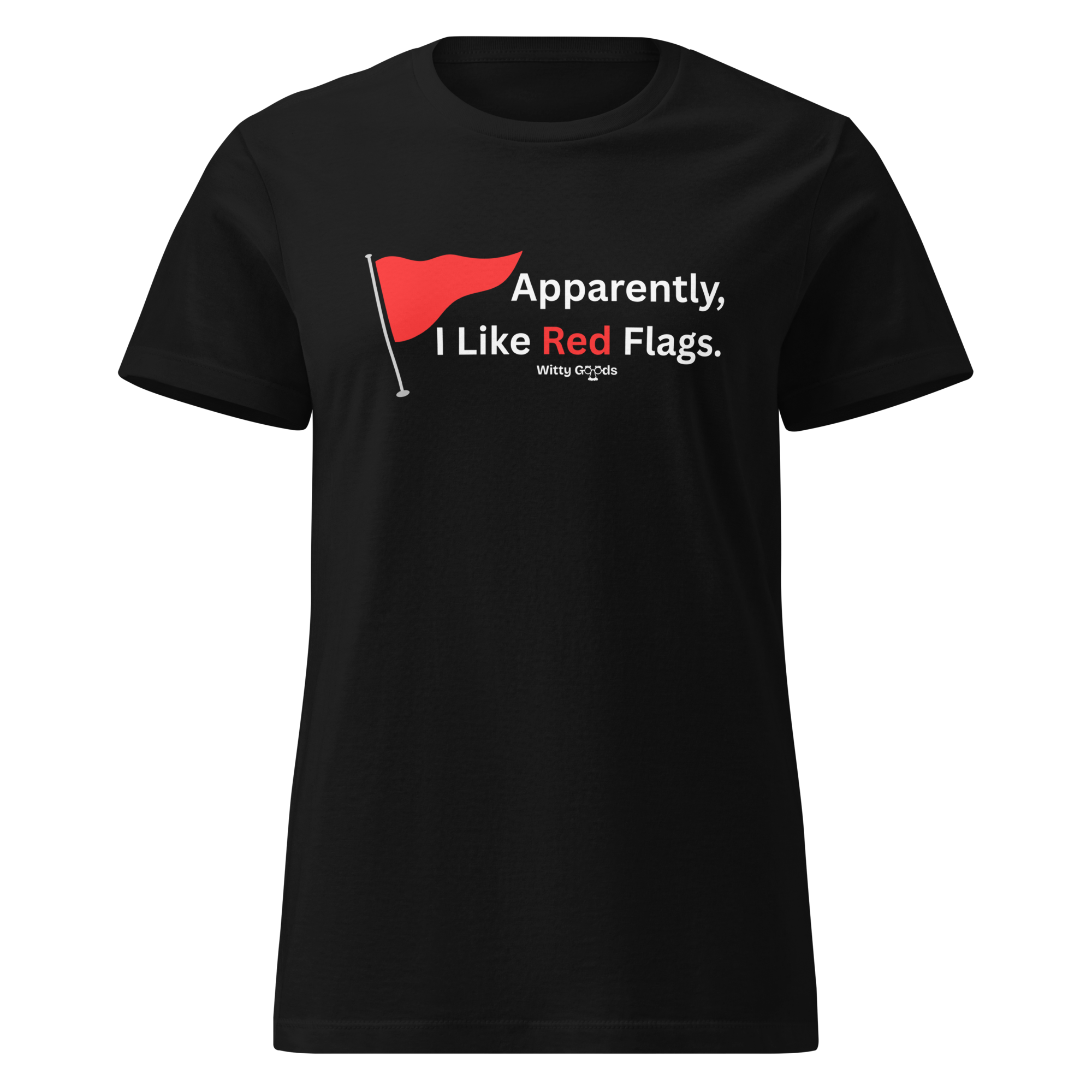 Apparently, I Like Red Flags Women’s basic softstyle t-shirt