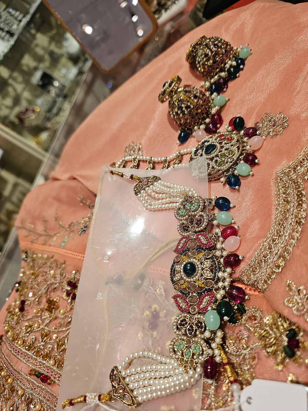 Thumbnail: Necklace set with tika