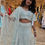 Thumbnail: Pearl with stonework embroidered Lehenga 