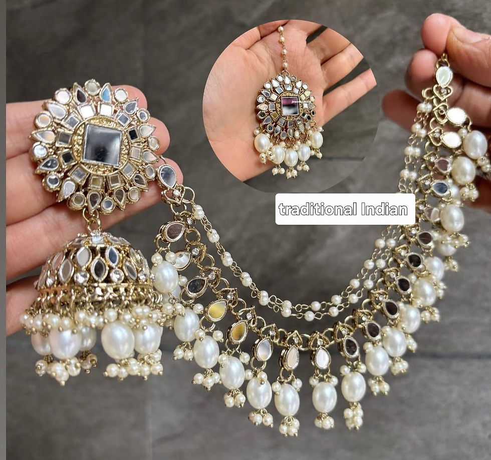 Thumbnail: Earings set with tika