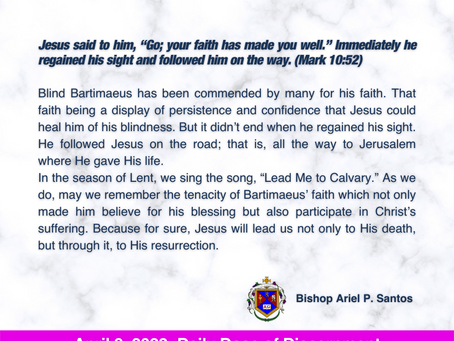 April 9, 2022: DAILY DOSE OF DISCERNMENT