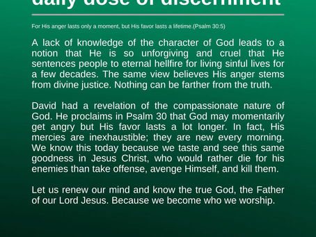 July 16, 2022: DAILY DOSE OF DISCERNMENT
