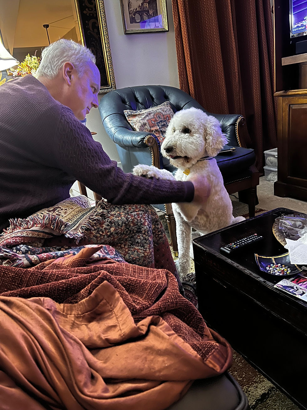 We think Odie may be half human.