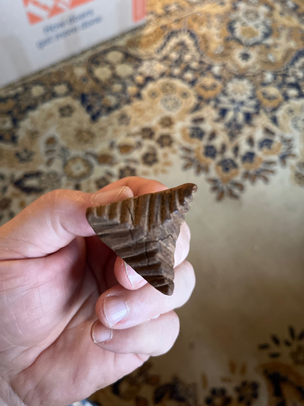 Thumbnail: 18th century rare pine triangle butter print American 